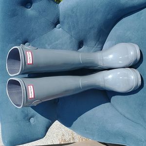 Hunter Rain Boots Gray